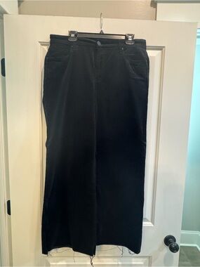 Kut from the Kloth Black Corduroy Wide Leg Pants